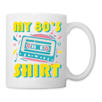 T shirt année 80 s - Mug blanc - blanc - Droite