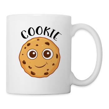 Joli biscuit aux pépites de chocolat - Mug blanc - blanc - Droite
