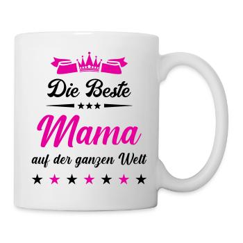beste mama auf der welt - Tasse - Weiß - Rechts