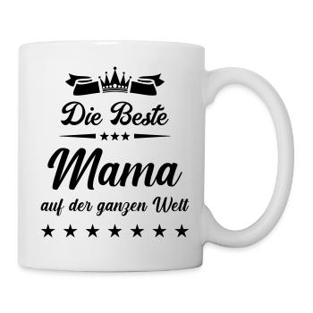 beste mama auf der welt 1 - Tasse - Weiß - Rechts