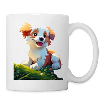 Happy dog - Mug - white - Right