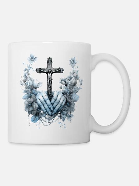 jesus bibel christliche religion christliches kreuz christlich - Tasse - Weiß