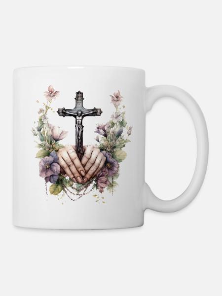 Jésus Bible Religion Chrétienne Croix Chrétienne Chrétienne - Mug blanc - blanc