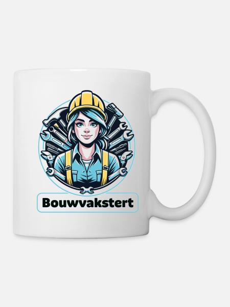Ouvrier du bâtiment Femme télécharger - Mug blanc - blanc