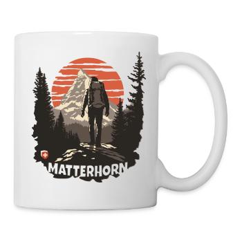 Matterhorn Hiking Souvenir Zermatt Switzerland Valais - Mug - white - Right