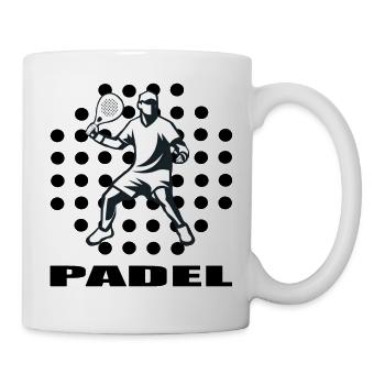 Padel - Tasse - Weiß - Rechts