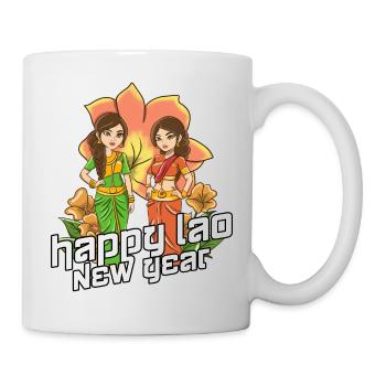 Laos Laote Laoten Lao Neujahr I Geschenk - Tasse - Weiß - Rechts