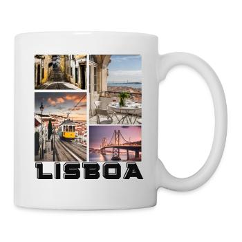 Lisbon Lisboa Holiday Tram - Mug - white - Right