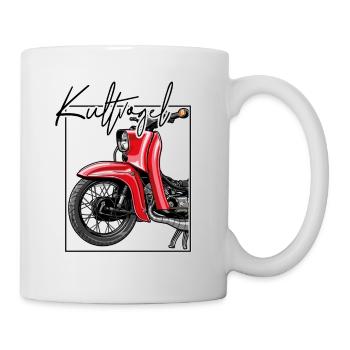 Schwalbe (rot / Kultvogel) // Illustration - Tasse - Weiß - Rechts