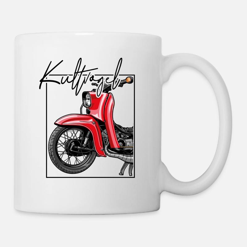 Schwalbe (rot / Kultvogel) // Illustration - Tasse - Weiß