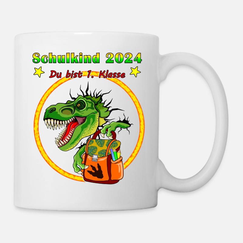 Inscription des écoliers 2024 TRex - Mug blanc - blanc