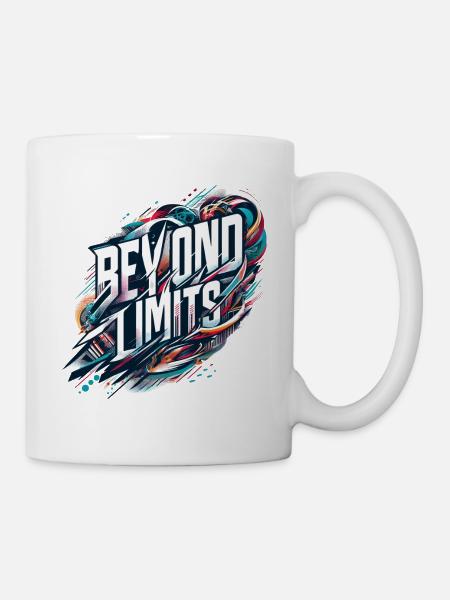 Grenzenlos: Dynamische Energie - Tasse - Weiß