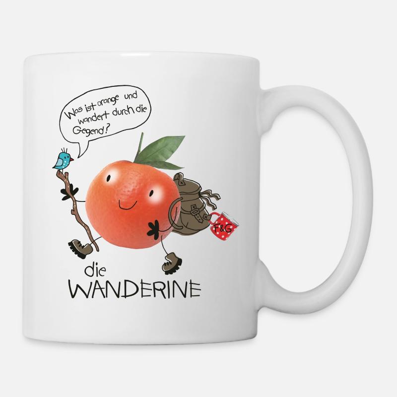 Wanderine auf Wanderschaft - Tasse - Weiß