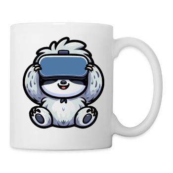 Cute Sloth VR Gamer Cartoon Virtual Reality - Mug - white - Right