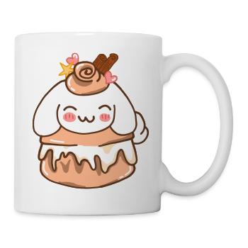 Kawaii Cinnamon Roll Bunny. - Mug - white - Right