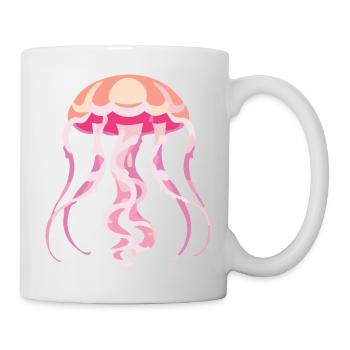 Jellyfish pink - Mug - white - Right