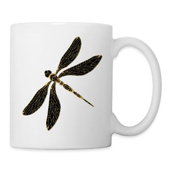 Libelle - Tasse - Weiß - Rechts