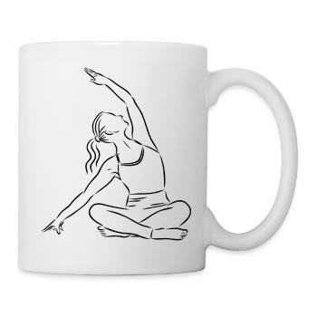 Yoga Meditatiion - Tasse - Weiß - Rechts