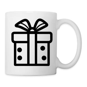 Geschenk-Icon-Box - Tasse - Weiß - Rechts