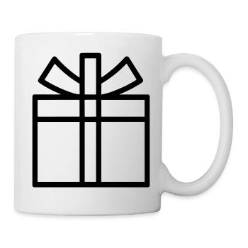 Kleine Geschenkbox - Tasse - Weiß - Rechts