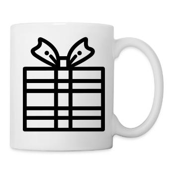 Kleine Geschenkbox - Tasse - Weiß - Rechts