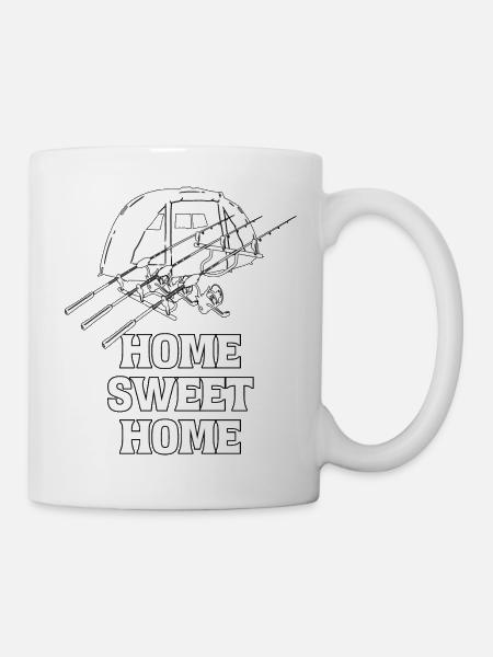 Home sweet Carp Carp Carp Carp Angler - Mug - white