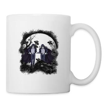 Horror Halloween Fledermäuse Kämpfer Schwert - Tasse - Weiß - Rechts