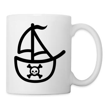 Pirate ship - Mug - white - Right