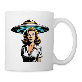 Film Noir Alien Abduction Movie Scene - Mug - white - Right