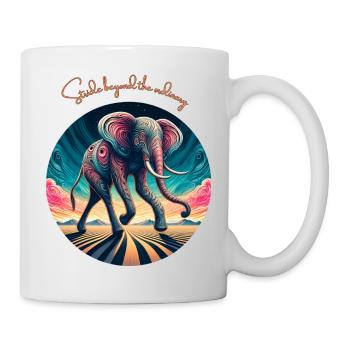 Surreal Desert Elephant - Mug - white - Right
