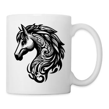 Horse's Head - Wild Elegance - Mug - white - Right