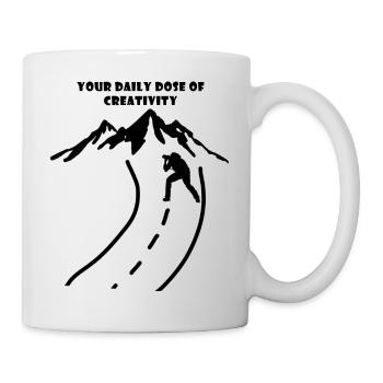Créateur de contenu - Mug blanc - blanc - Droite