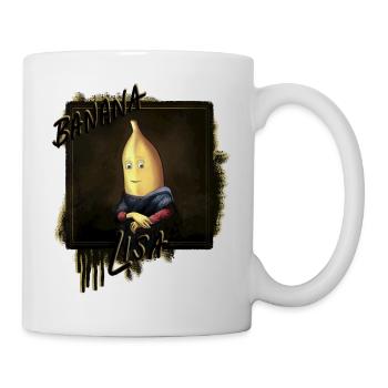 "The Banana Lisa" - Tasse - Weiß - Rechts