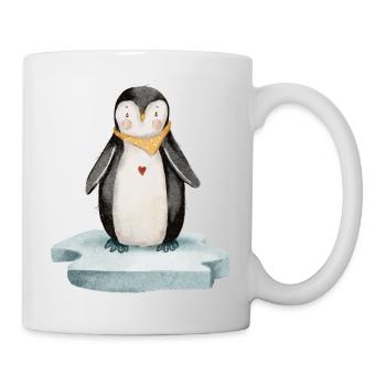 Little Penguin - Watercolor Painting - Mug - white - Right