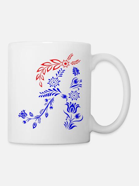 Buchstabe A, Initiale - Tasse - Weiß