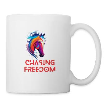 Chasing Freedom Horse Design - Mug - white - Right