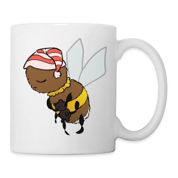 Baby-Hummel schlafend - Tasse - Weiß - Rechts