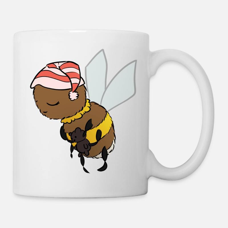 Baby-Hummel schlafend - Tasse - Weiß