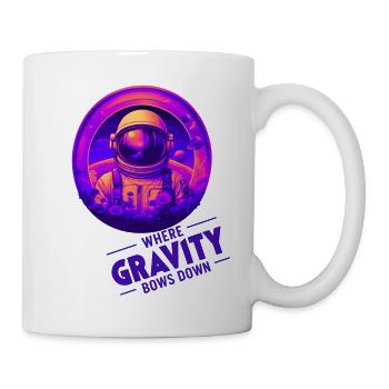 Where Gravity Bows Down Design - Mug - white - Right