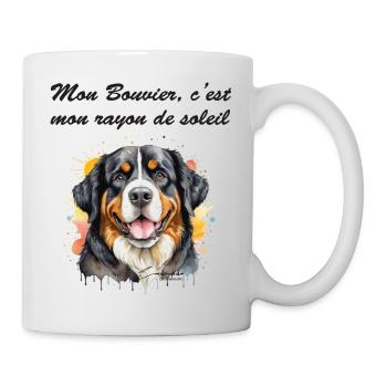 Bouvier rayon de soleil - Mug blanc - blanc - Droite