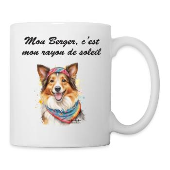 Berger rayon de soleil - Mug blanc - blanc - Droite