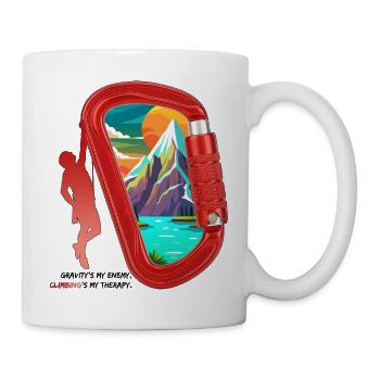 Der Feind der Schwerkraft - Tasse - Weiß - Rechts