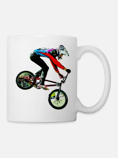 bmx race racing - Mug blanc - blanc