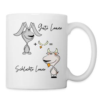 bonne humeur - Mug blanc - blanc - Droite