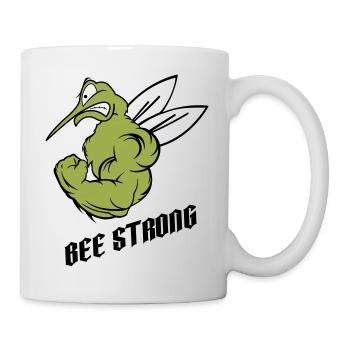 forte abeille moustique - Mug blanc - blanc - Droite