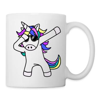 Dabbing Einhorn - Tasse - Weiß - Rechts