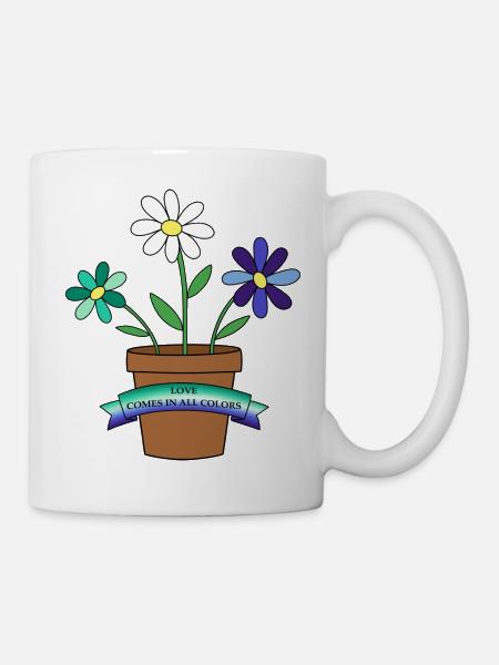 gay flowers - Mug - white