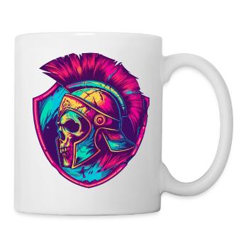 Spartan Skull Gladiator - Mug - white - Right