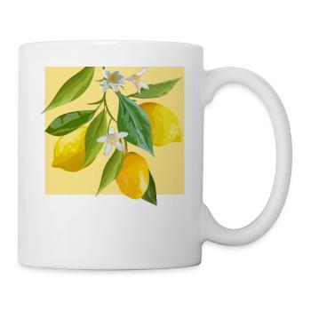 Sorrent Italien Zitrone - Tasse - Weiß - Rechts