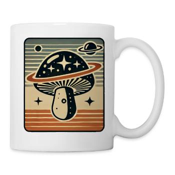 Intergalactic Cosmic Mushroom - Tasse - Weiß - Rechts